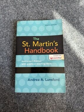 The St. Martin's Handbook by Andrea A. Lunsford Instructors Edition